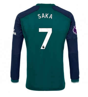 Arsenal Bukayo Saka #7 Tredje trøje 2023-24 Lange ærmer